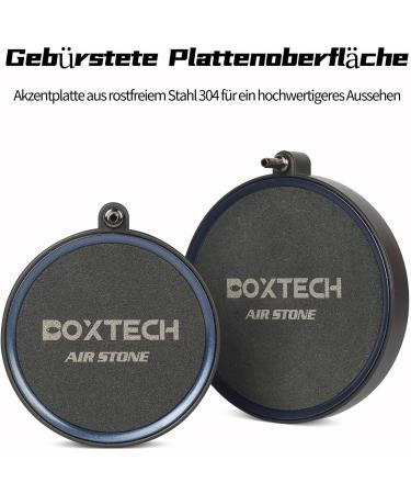 Buy Boxtech Aquarium Air Stone Set - 130mm Diffuser for Enhanced Oxygenation | Sand Plate & Aerator Stone for Fish Tanks - Buy Online on GoSupps.com
