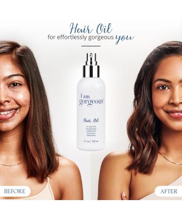 I Am Gorgeous Hair Oil - Frizzy Hair Solution with Marula & Argan Oil | Nourish & Shine for Damaged Curly Hair - Buy Internationally - Buy Online on GoSupps.com
