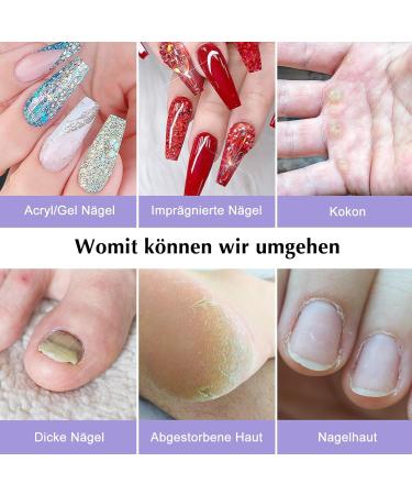 Coslus Electrical Nail Cutter for Gel Nails - 20 000 RPM Adjustable Speed & Direction - Professional Manicure & Pedicure Set in Rosagold - Buy Online on GoSupps.com