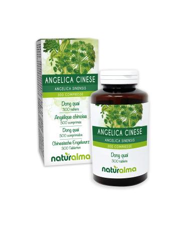 Dong quai or Female Ginseng (Angelica sinensis) Roots NATURALMA | 150 g | 300 Tablets of 500 mg | Food Supplement | Natural and Vegan
