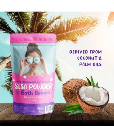 SLSA Powder 2 lbs - Pure Sodium Lauryl Sulfoacetate for Bath Bomb Making - Buy Online on GoSupps.com