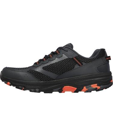 Skechers Men's GoRun Altitude Trail Shoe 10.5 - Charcoal/Orange/Black | Air Cooled Foam for Walking, Running, Hiking - Buy Online on GoSupps.com