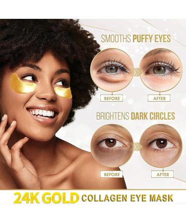 30 Pairs Under Eye Patches 24K Gold Collagen Under Eye Masks Gel Eye Pads for Dark Circles and Puffy Eyes Under Eye Gel Patches for Under eye Bags Wrinkles - Buy Online on GoSupps.com