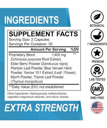 Lymphatic Drainage Supplements: Herbal Cleanse & Echinacea Support for Nodes Legs & Neck - Detox & Boost Lymphatic System Health - Buy Online on GoSupps.com