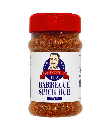 Fat Daniel's BBQ - BBQ Spice RUB - Seasoning for Meat Poultry Fish and Vegetables - Shake and Pour Jar 200g