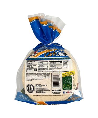La Banderita Carb Counter Street Taco | 4" Flour Tortillas |Keto 0g Net Carbs |Low Carb | 10.2 oz.| 16 Count (Pack of 4) - Buy Online on GoSupps.com