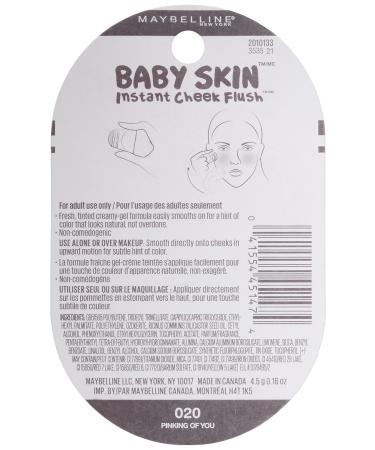 Maybelline Baby Skin Instant Cheek Flush Blush in Pinking of You - 0.16 Ounce - Buy Online on GoSupps.com