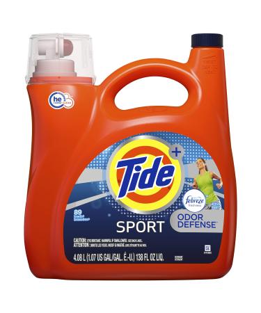 Tide Plus with Febreze Sport Active Fresh Liquid Laundry Detergent 138 Ounce 138 Fl Oz (Pack of 1) Fresh