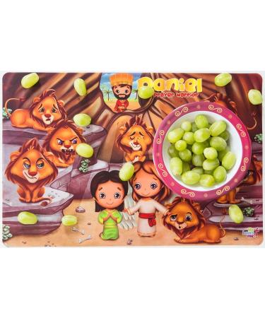 Kids Mealtime Placemat - BPA Free, Washable, Reusable Plastic - 17.6 x 11.8 - He Loves Me Design - Buy Online on GoSupps.com