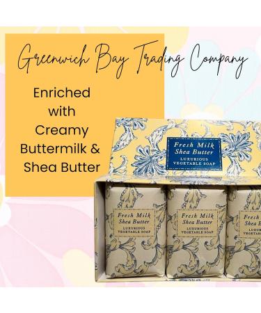 Greenwich Bay Botanical Shea Butter Bar Gift Set - Fresh Milk & Yellow - Luxurious International Shipping - Buy Online on GoSupps.com