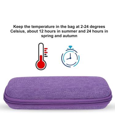 Insulin Cooler Travel Case - Portable Diabetic Supply Organizer in Purple - Buy Online on GoSupps.com
