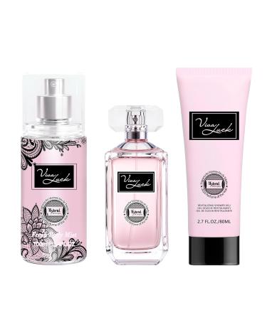 Hybrid & Company Women Viva Luck Mon 3 Pcs Gift Set 50ml-Perfume&100ml-Mist&80ml-Shower Gel - Buy Online on GoSupps.com