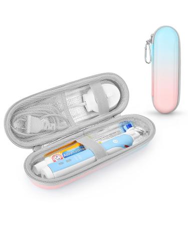 Case for Braun Oral B/Oral-b Pro/Philips Sonicare/Fairywill Sonic Electric Toothbrush with Accessories Storage Portable Holder Travel Protective Cover (Gradient)