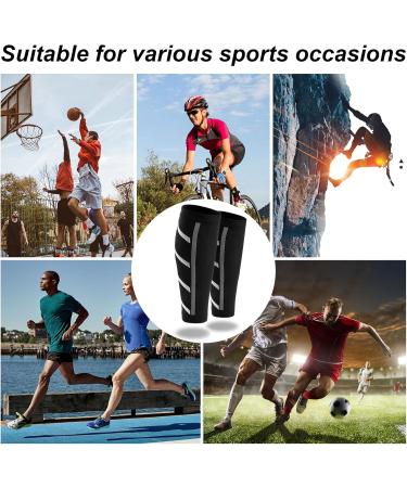 Vesaneae Calf Compression Bandage Socks for Men & Women - UV Sun Protection Anti-Slide Ideal for Basketball Football Running & Cycling - Buy Online on GoSupps.com