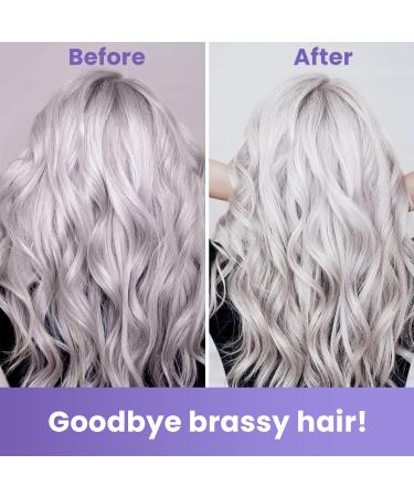 MOEHAIR Vibrant Silver Shampoo | Color Enhancing & Brassiness Neutralizer | Paraben & Sulfate Free | 12 Fl. Oz - Buy Online on GoSupps.com