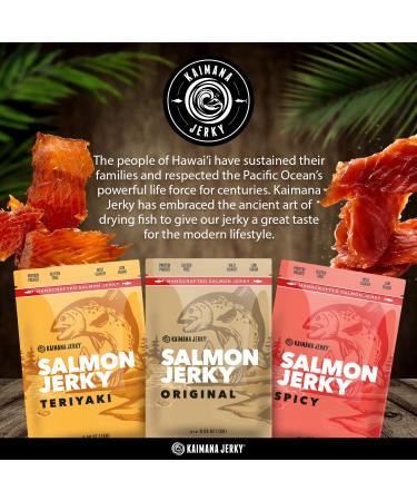 Kaimana Jerky Salmon Jerky - Pack of 9 - 0.5 Oz. - Buy Online on GoSupps.com