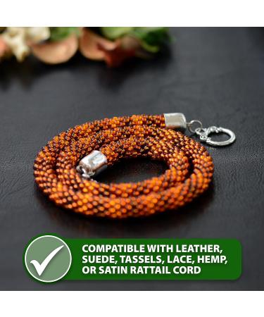 Mandala Crafts Cord End Cap & Kumihimo Finding Kit - 840 PCs, Antique Brass Assorted Sizes for Jewelry Making, Leather & Tassels - Buy Online on GoSupps.com