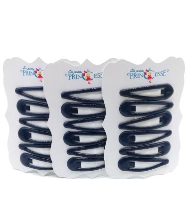 18x Hair clips barrettes Navy Blue School Uniform dark blue Colour hair Clips Slides Sleepies Snaps Bendies for Girls