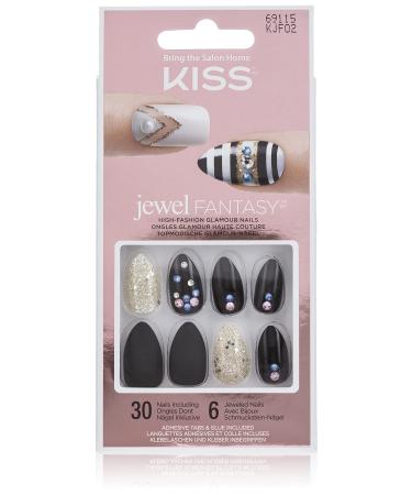Kiss Jewel Fantasy Nails Medium Length - 69115 Your Grace