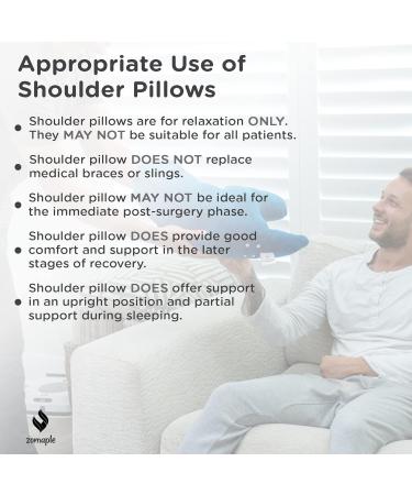 Zomaple Shoulder Surgery Pillow | Ultimate Pain Relief & Support for Post-Op Shoulder & Arm Recovery - Buy Online on GoSupps.com