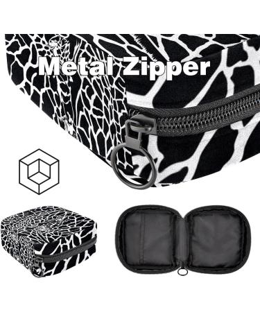 Muoooum Giraffe Pattern Bandage Storage Bag for Menstrual Pads & Cups - Portable Zip Pocket for Teens & Women - Color 1 4.7x6.6 - Buy Online on GoSupps.com
