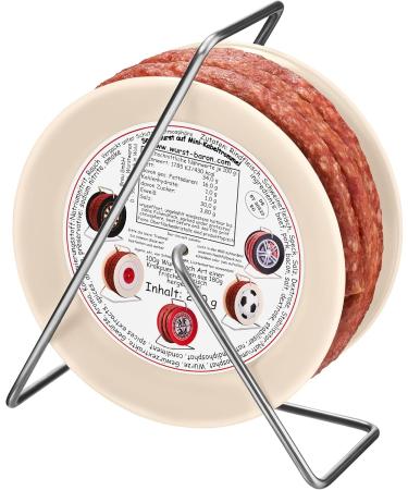 WURSTBARON Sausage Drum 3.5 m of Delicious Krakow Style Sausages High Quality and Smoky Taste Fun Gift - Buy Online on GoSupps.com
