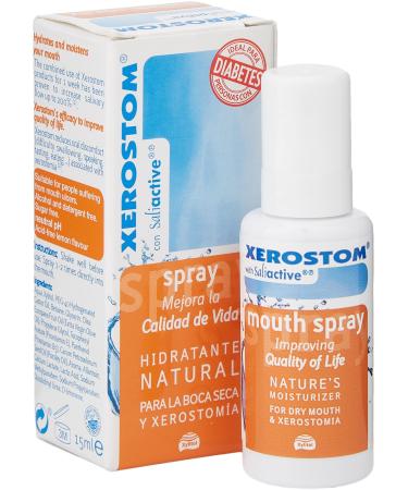 Xerostom Dry Mouth Spray - Moisturising Spray with SaliActive to Relieve Dry Mouth & Xerostomia 15ml.