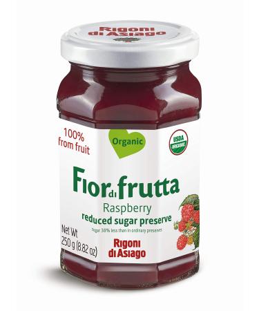 Rigoni di Asiago, Fiordifrutta Organic Fruit Spread, Raspberry, 8.82 Ounce (Pack of 1) 8.82 Ounce (Pack of 1) Standard Packaging
