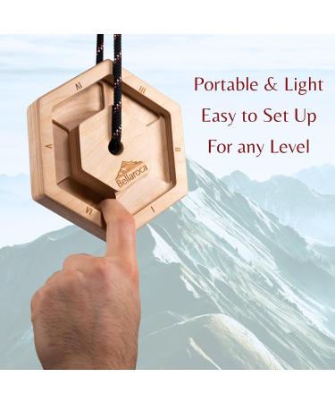 BELLAROCA Hangboard - Premium Wooden Fingerboard for Indoor & Outdoor Climbing Strength Training - Buy Online on GoSupps.com