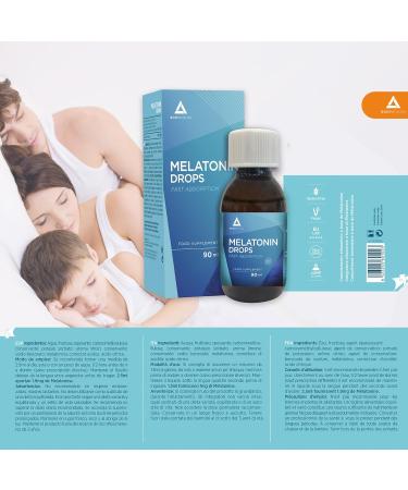 Melatonin Strong Liquid 1.9mg- 90ml for 36 Nights - Prevents Insomnia - Fast and Long-Lasting Sleep - Deep Sleep - Jet Lag- Easy Dosage - Bodyathlon - Buy Online on GoSupps.com