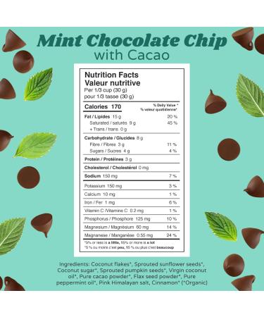 Rawcology - Mint Chocolate Chip Organic Granola | Grain Free Granola | Gluten Free Granola | Healthy Cereal | Vegan Low Sugar Keto Paleo Peanut Free NON-GMO Allergen Friendly (3 x 200g) - Buy Online on GoSupps.com