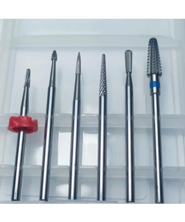 Natury Nails Set of 6 Tungsten Carbide Router Bits for Nail Lathe Special Russian Manicure - Buy Online on GoSupps.com
