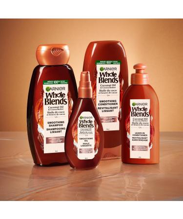 Garnier Whole Blends Coconut Oil & Cocoa Butter Smoothing Shampoo - Frizzy Hair Care Paraben-Free Nourishing Unisex 12.5 Fl Oz | International Shipping Available - Buy Online on GoSupps.com