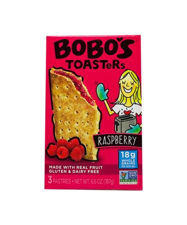 Bobo's Oat Bars Raspberry Jam Toaster Pastry, 6.6 OZ