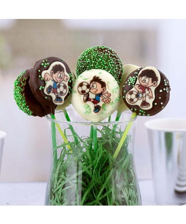 Buy G nthart Backdecor Edible Chocolate Soccer Players - White Chocolate Football Toppers for Cakes & Cupcakes (18g Pack) - Buy Online on GoSupps.com