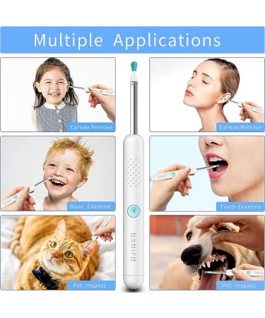 BEBIRD R1 Earwax Removal Tool with 1080P HD Camera | WiFi Ear Cleaner for Mobile Devices - White - Buy Online on GoSupps.com