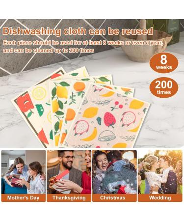 5Pcs Swedish Dishcloths for Kitchen Kitchen Dish Towels Absorbent Kitchen Dishcloths Washable Kitchen Dish Rags Soft Cellulose Sponge Cloths 7.7 x 6.7inch Kitchen Wash Rag for Washing Dishes (A) - Buy Online on GoSupps.com