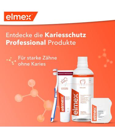 Elmex Dental Floss 50m - Waxed Tooth Strap for Effective Cleaning - Fleece Effect with Aminfluoride Prevents Cavities & Gum Infections (Pack of 4) - Buy Online on GoSupps.com