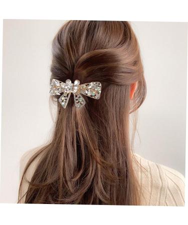 hair jewelry clips girls hair accessories hair clasp women hair accessories rhinestone hair accessory hair accessories for girls hair clip hairpin women's white crystal alloy - Buy Online on GoSupps.com