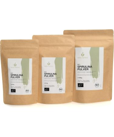 Buy Bio Spirulina Pulver 250g - Organic Spirulina Algae 100% Natural & Pure Vegan Superfood for Optimal Health - Buy Online on GoSupps.com