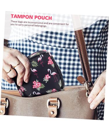 FOYTOKI 4pcs Napkin Storage Bag & Coin Purse | Multi-function Organizer for Menstrual Pads & Makeup | Suitable for Ladies & Child Care - Buy Online on GoSupps.com