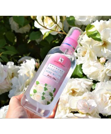 Natural White Rose Water Spray 200ml Face Body and Hair Moisturising Rosewater Toner Calming Rose Facial Hydrolat Mist Treatment for Irritated and Acne Skin Vegan Cruelty Free - Buy Online on GoSupps.com