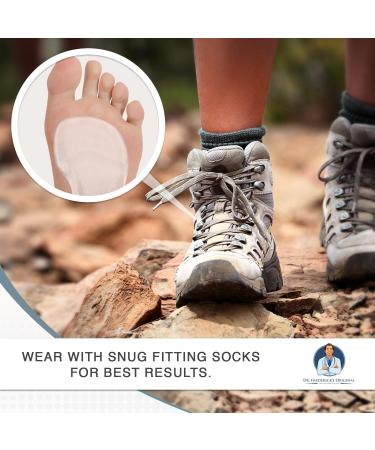 Dr. Frederick's Original Self-Adhesive Metatarsal and Arch Support Gel Pads (Large) - 2 Pieces - Ball of Foot Cushions for Plantar Fasciitis - W8.5-11.5 | M7.5-11 - Buy Online on GoSupps.com