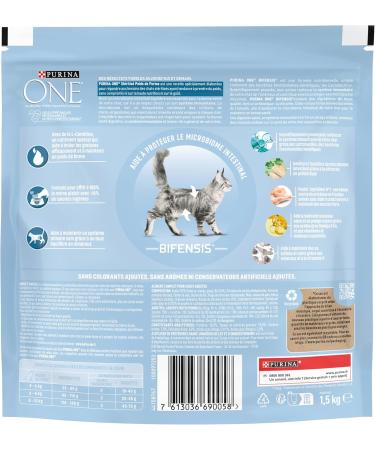 Purina One - Sterilized Chicken and Wheat Weight Food for Cats 1.5 kg - Buy Online on GoSupps.com