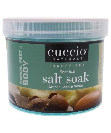 Cuccio Naturale Scentual Salt Soak - Invigorating Salts With An Irresistible Scent - Rejuvenate And Soothe Tired Feet - Softens And Leaves The Skin Fresh And Clean - Artisan Shea And Vetiver - 29 Oz - Buy Online on GoSupps.com