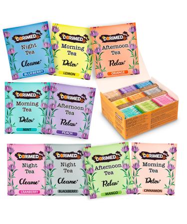 Assortment of 9 Teas & Infusions I Christmas Gift Box I Well-being Tea (100% natural, sugar-free, gluten-free and GMO-free) I