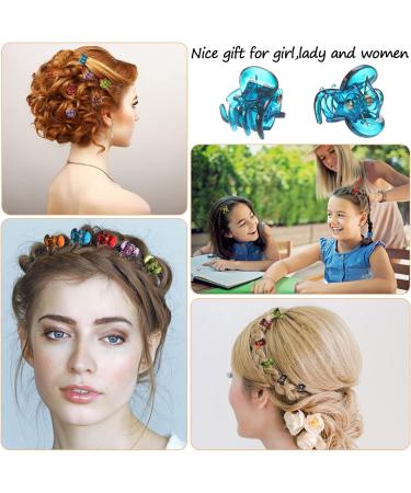 JANYUN 24 Pcs Mini Non-Slip Hair Claw Clips for Women and Girls - Black - Buy Online on GoSupps.com