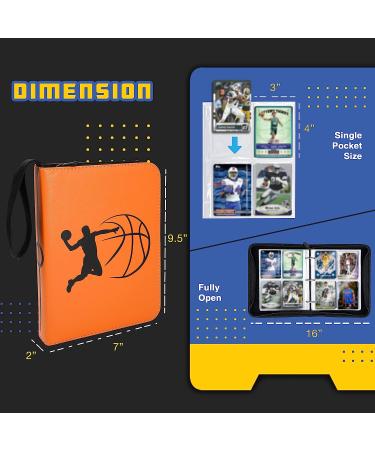 CLOVERCAT 4 Pocket Waterproof Trading Card Binder - Sports Theme Basketball Figure Display Holder for Pokmon, Yugioh, MTG & TCG - 400 Double Sided Pockets - Expandable - Buy Online on GoSupps.com