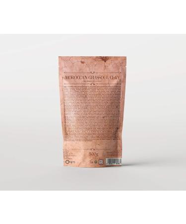 Mystic Moments Ghassoul (Rhassoul) Natural Clay 500g - Pure Vegan GMO Free - Buy Online on GoSupps.com