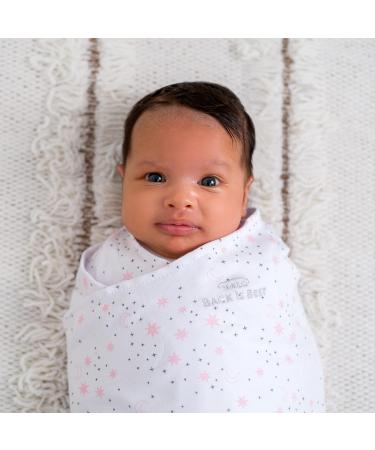 HALO Baby SleepSack Swaddle | 1.5 TOG 100% Cotton Pink Moons | Newborn Sleeping Bag | Easy Zip Access | Wearable Blanket for Boys & Girls | 0-3 Months - Buy Online on GoSupps.com
